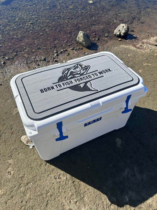 Born To Fish Cooler Pad - Sized for Yeti Tundra 45